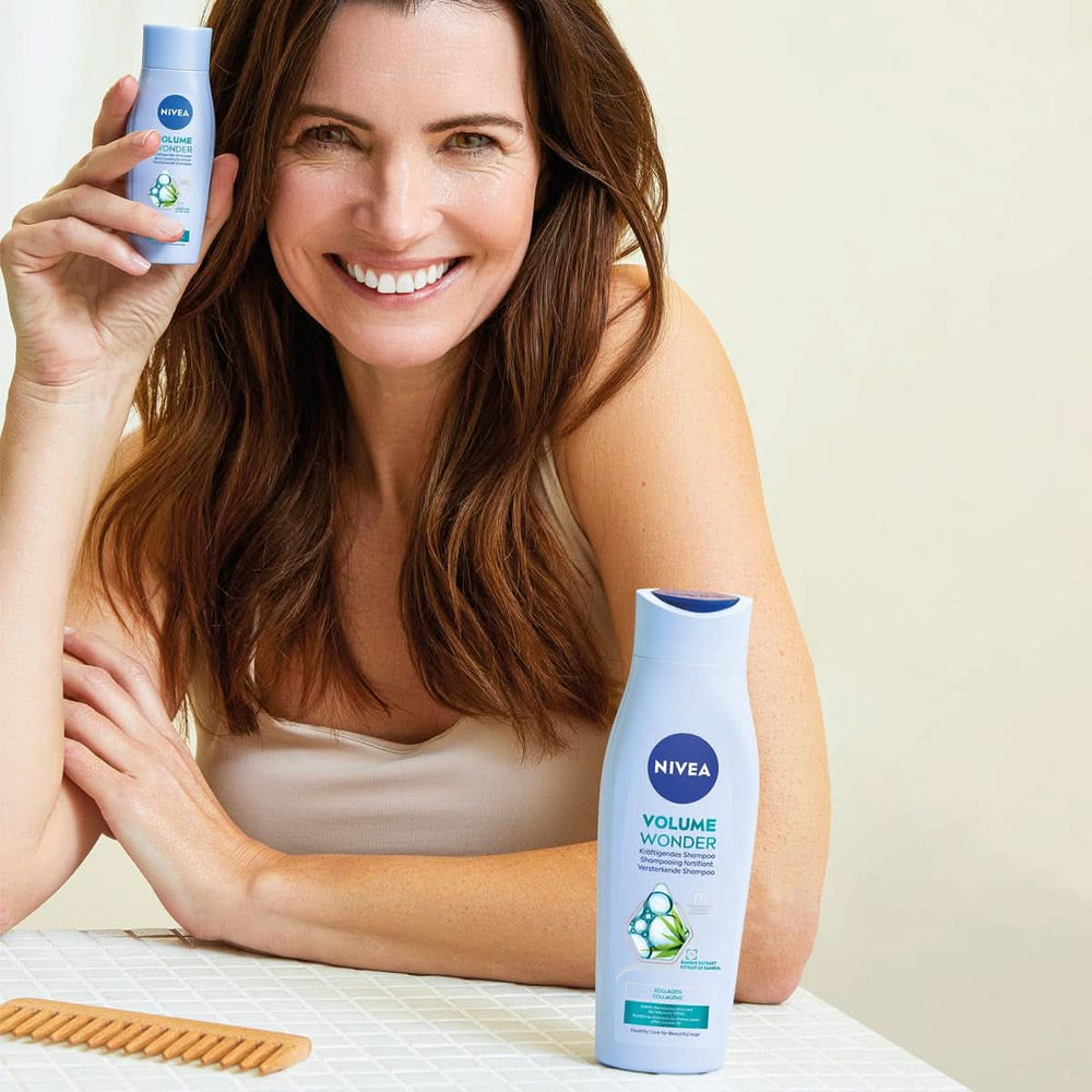 NIVEA Volume Wonder erősítő sampon, térfogatnövelő sampon, 50 ml zuhany és fürdő Naty Shop