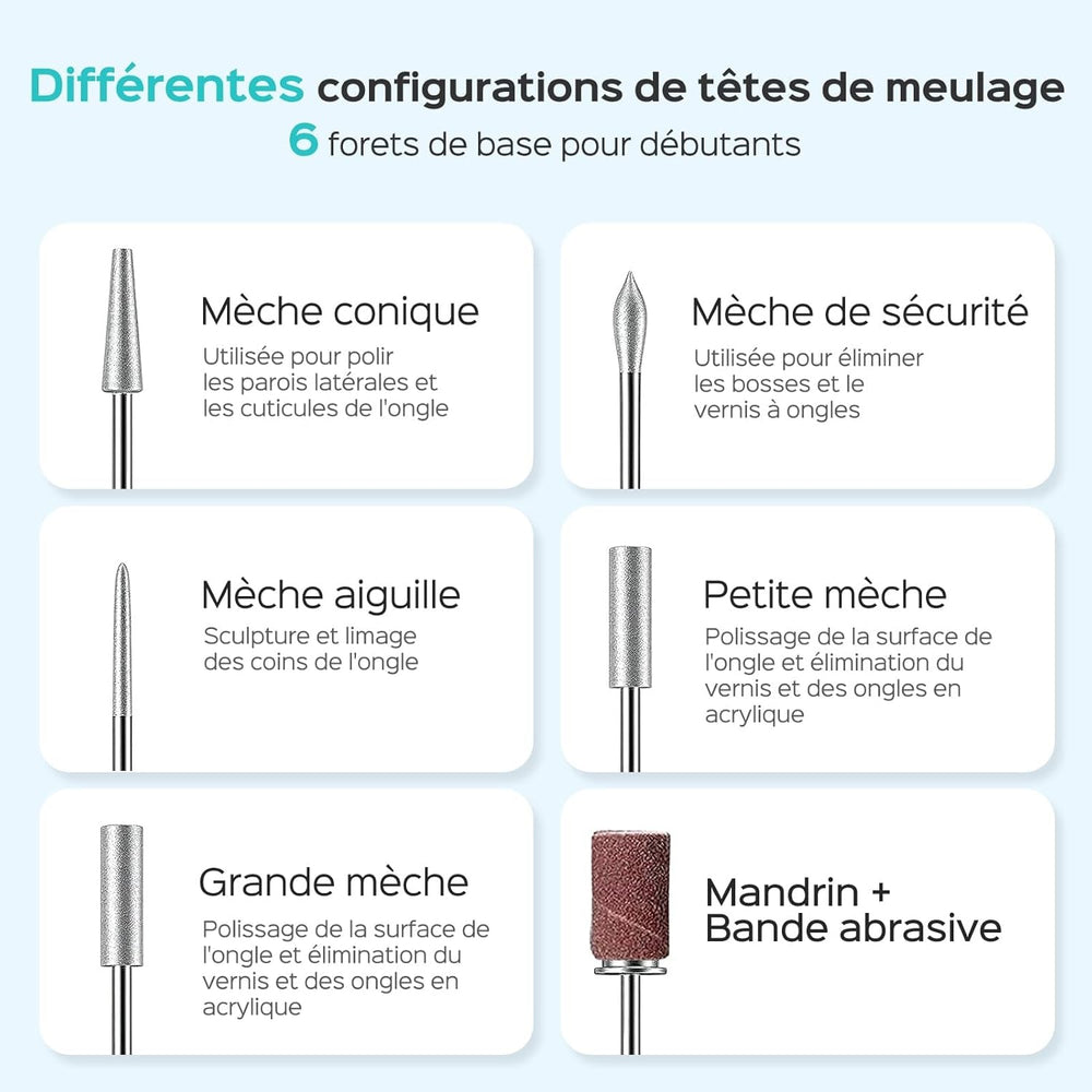 COSLUS Nagelfräser Kabellos Tragbar Für Gelnägel: Elektrische Nagelfeile Stufenloser Geschwindigkeitsregelung Für Maniküre Pediküre Und Acrylnägel Plastik Nail Drill Für Anfänger & Nagelstudio Zuhause