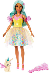 Barbie Ein Verborgener Zauber – Teresa Puppe mit märchenhaftem Outfit, gewelltes Haar und Kamm für Frisierspaß, für Kinder ab 3 Jahren, HLC36