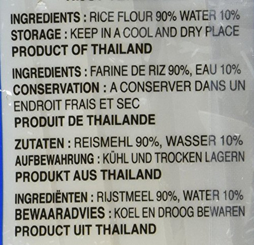 Kakas rizstészta, 10 mm, 1. osztály (1 csomag x 375 g)