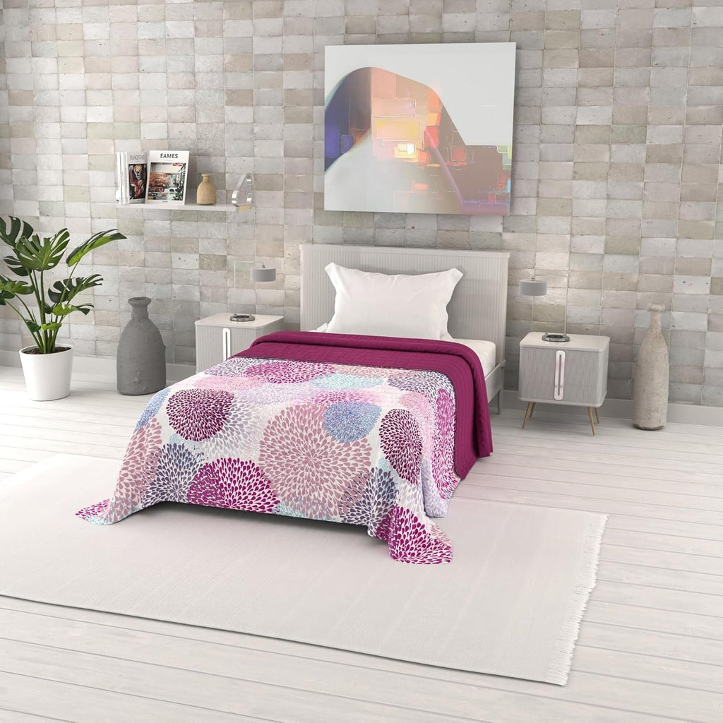 Cuvertură de vară imprimată Fantasy, umplutură din poliester, Petali, 260X270Cm