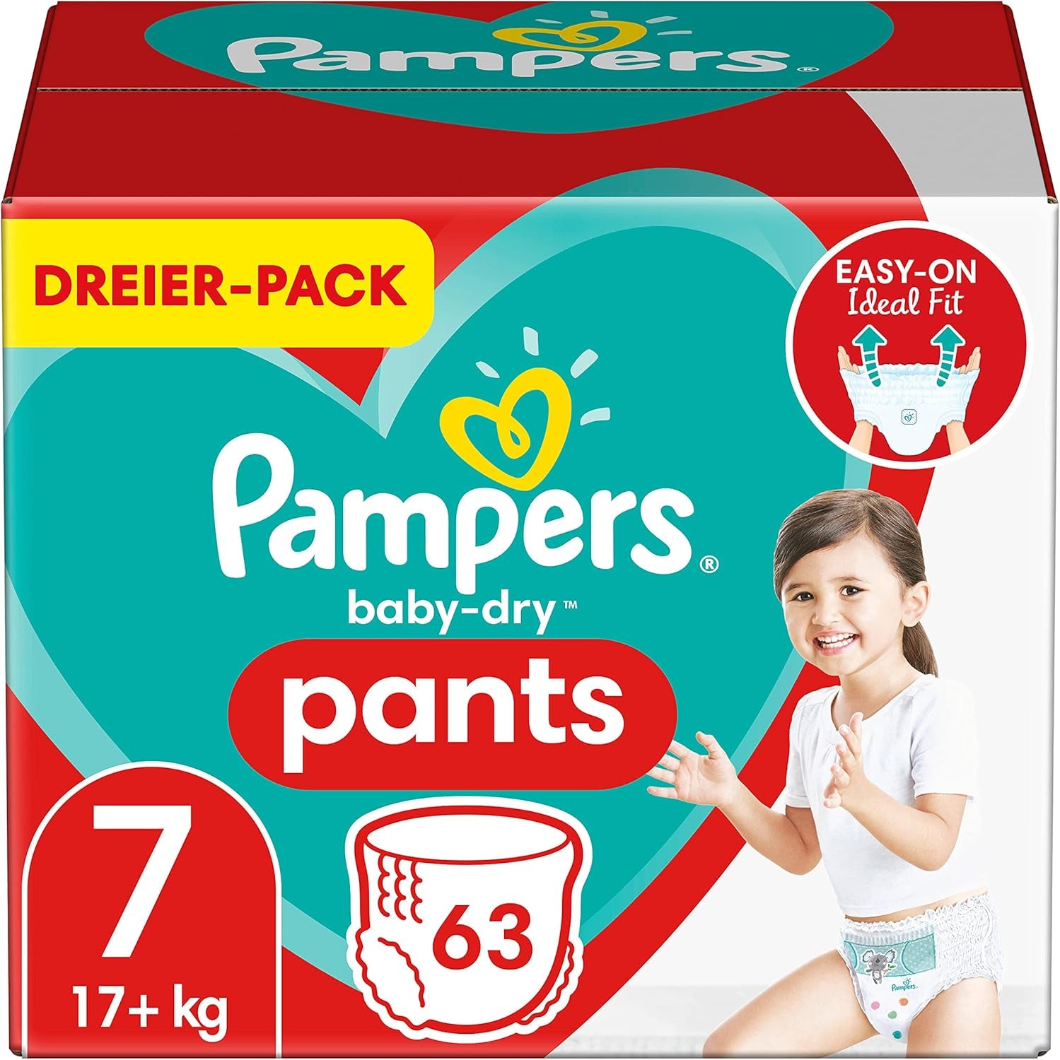Pampers Baby-Dry pelenkák, 8-as méret, 43-as pelenkák, 19 kg-tól, Jumbo+ csomag