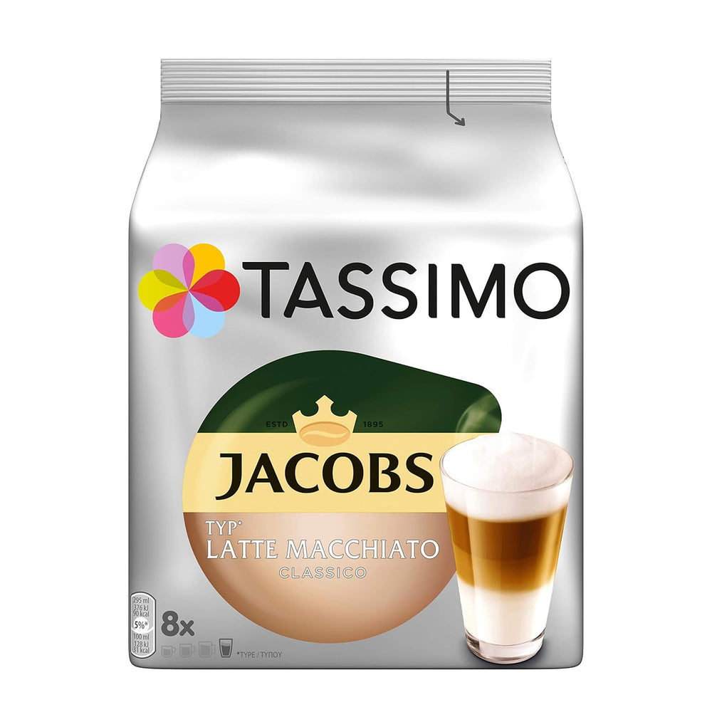 Tassimo Kapseln Probierbox, Vielfaltspaket, 64 Pads, 5 Sorten
