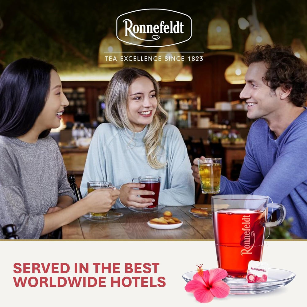 Teavelope „Red Berries” – ceai de fructe cu aromă de căpșuni și zmeură, 25 pliculețe de ceai, 62,5 g