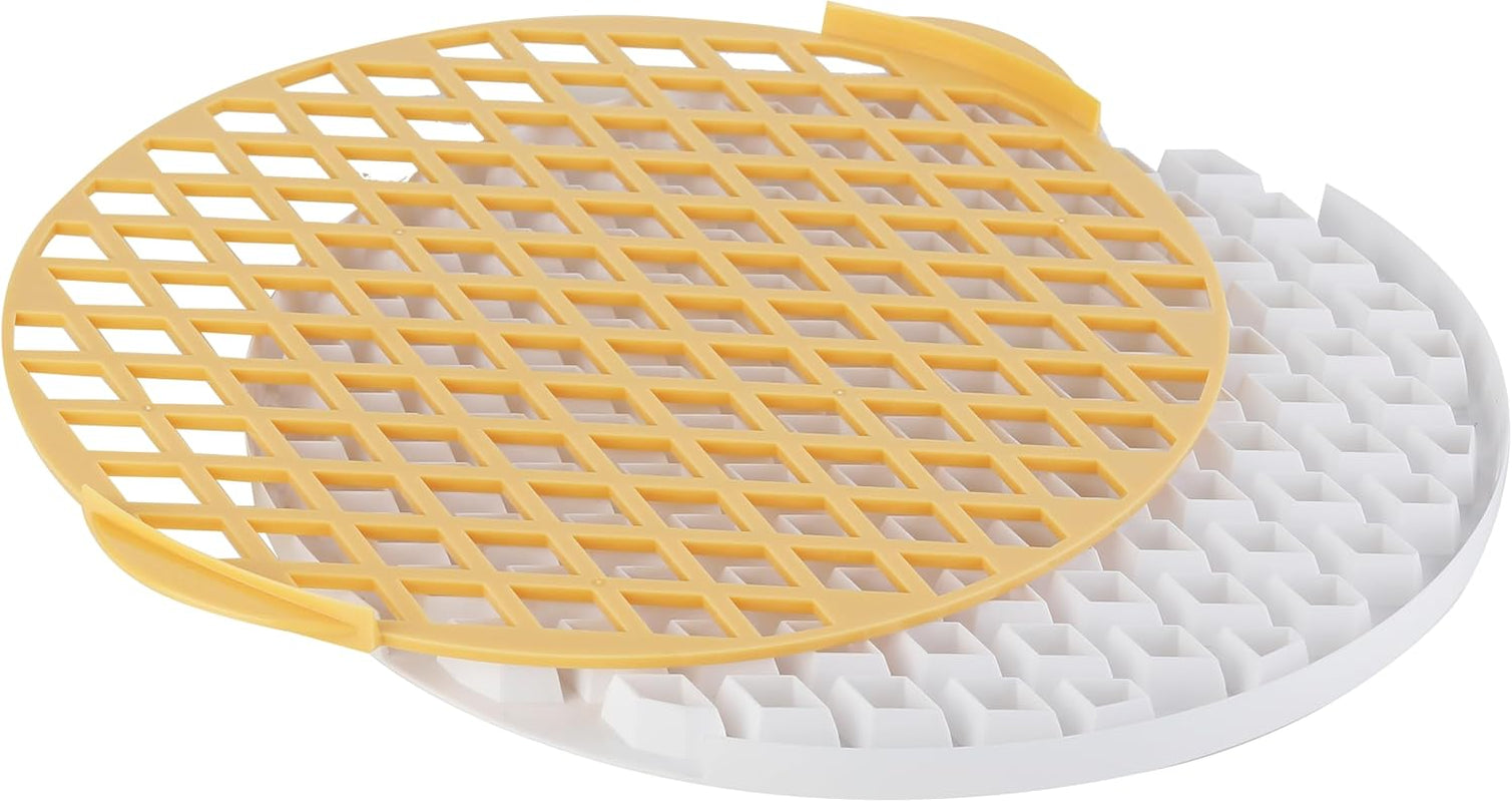 Formă de biscuiți Tescoma, plastic, alb/galben, 34 x 33 x 1,8 cm