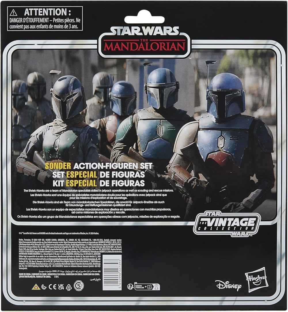 Star Wars Colecția Vintage Mandalorian Shriek-Hawk, 4-Pack Mandalorian, Scala 9.5 Cm Action figures Naty Shop