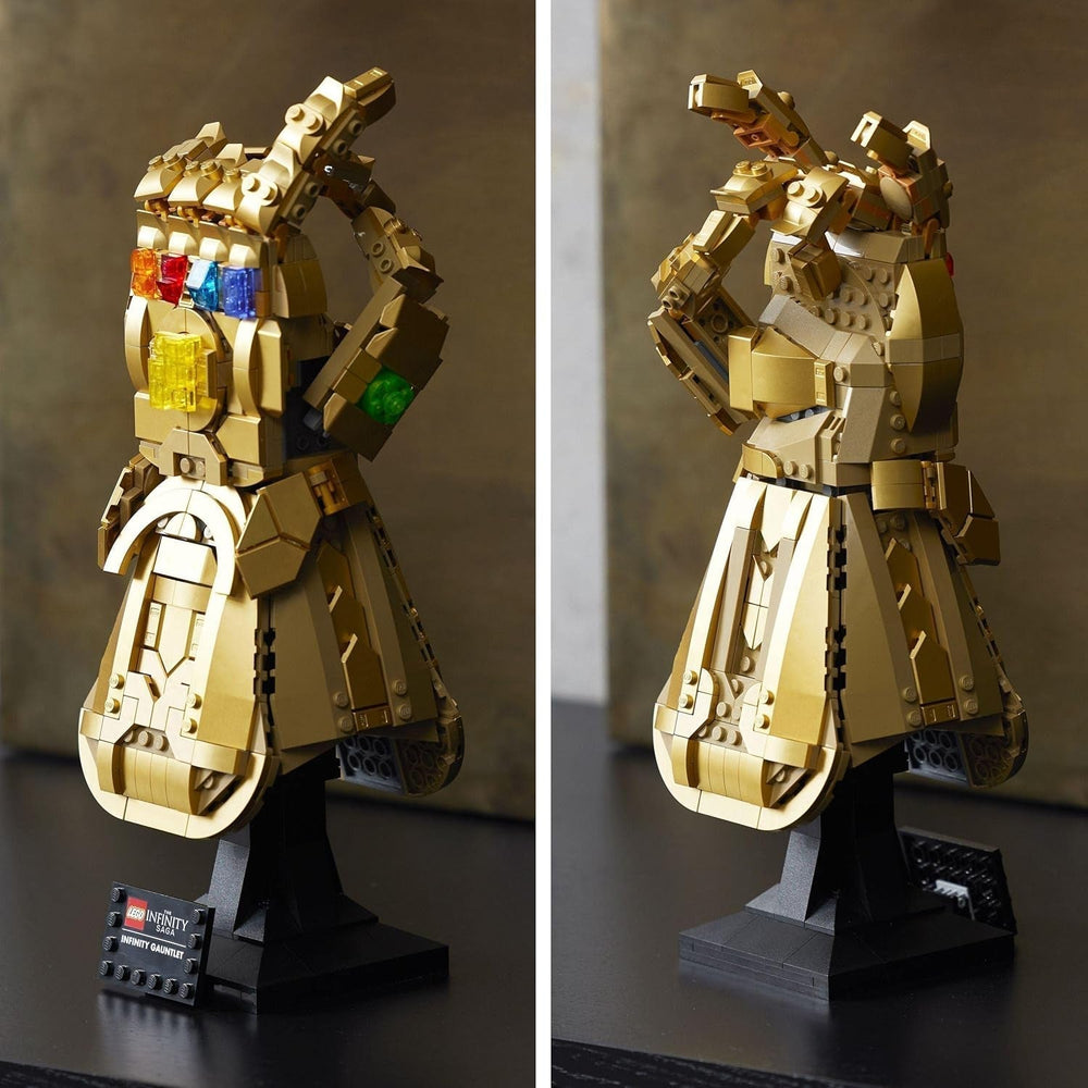 LEGO 76191 Marvel Super Heroes Infinity Glove Avengers Thanos kesztyű modellépítő készlet felnőtteknek rajongói elem Ajándék férfiaknak nőknek Her Him építőkészletek Besuche den LEGO-Store