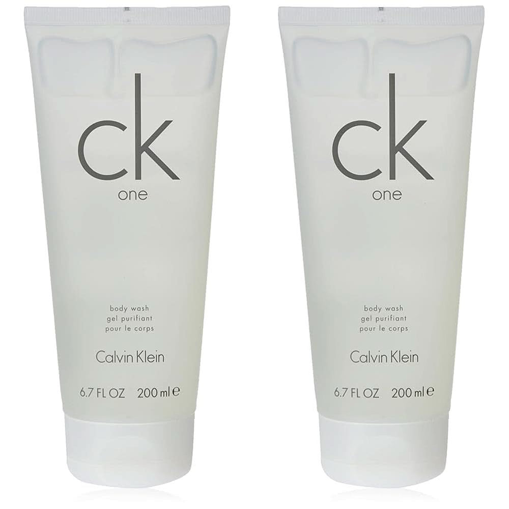 CALVIN KLEIN, gel de duș 2 in1 pentru păr și corp, parfum unisex aromatic - citric, 200 ml Duș și baie Naty Shop Set 2 x 200 ml