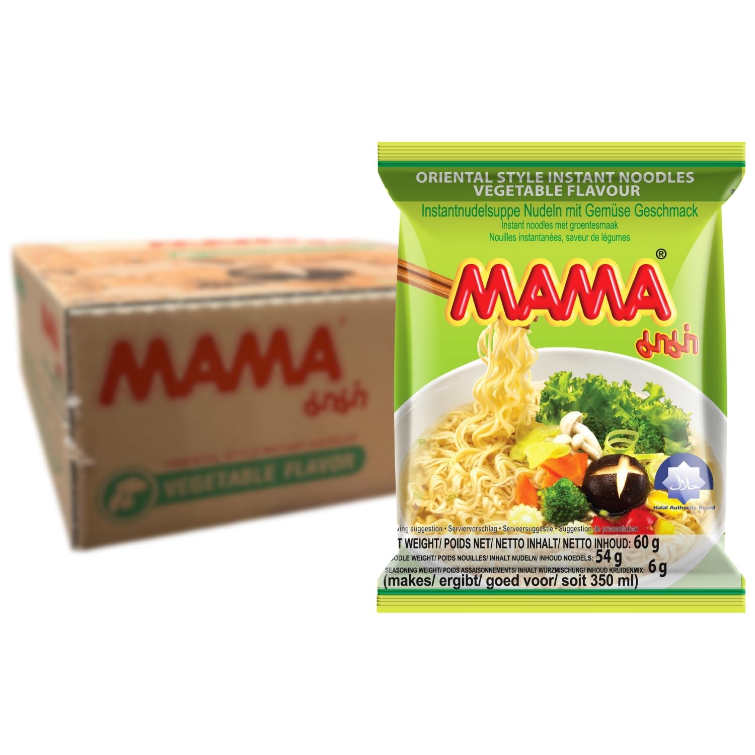 MAMA - Instant tészta zöldségekkel, 30 db-os kiszerelésben (30 x 60 g)