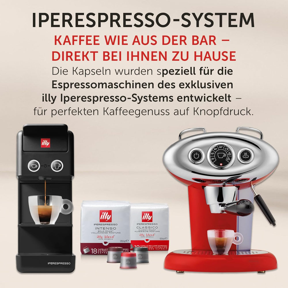 illy Iperespresso Kaffeekapseln klassische Röstung INTENSO, 1 Packungen zu je 18 Kaffeekapseln