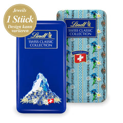 Lindt Swiss Classic Collection csokoládédoboz | Tejcsokoládé táblák | Mini csokoládészeletek | 185g | Csokoládé ajándék