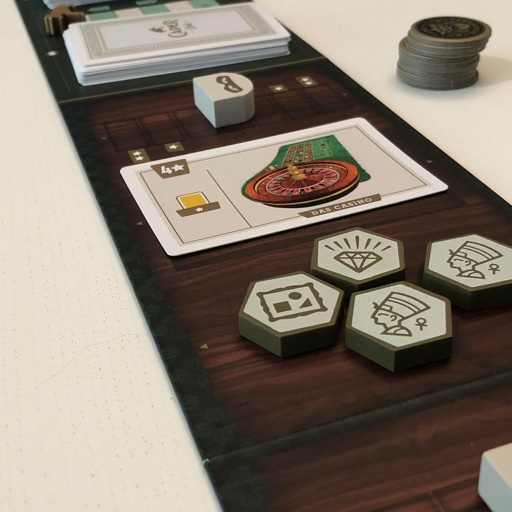 Feuerland Spiele Caper Europe Games, 216 mm x 216 mm x 70 mm, semleges/klasszikus (fekete, fehér, szürke)