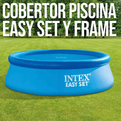 Intex 28014 - Szolárponyva, Hőszigetelt ponyva Easy Set/Frame kerek medencékhez, polietilén, kék, ⌀ 488 cm