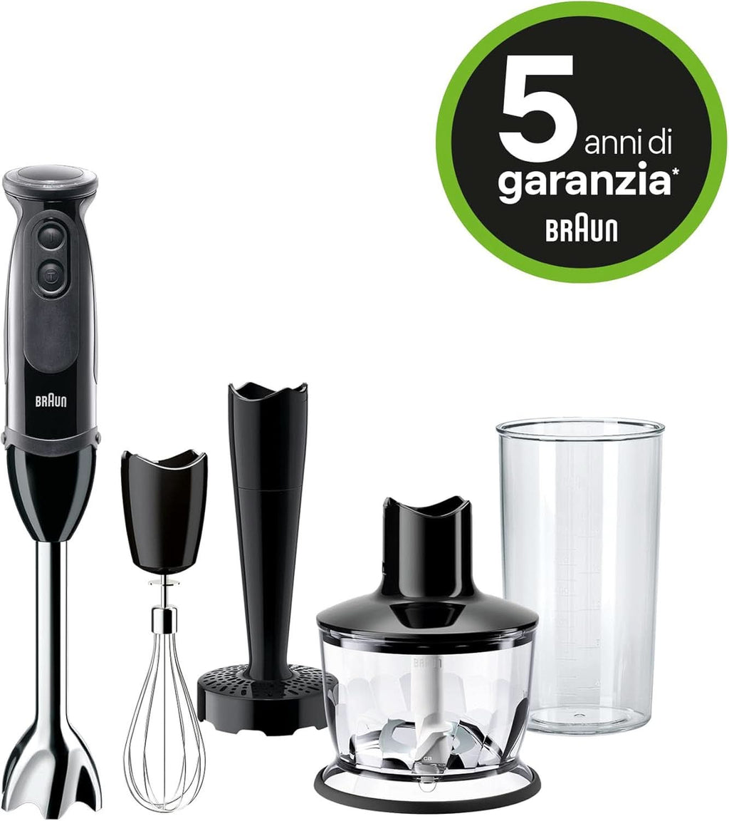 Braun Household Multiquick 5 MQ 5237 BK Standmixer 0,5 L Stabmixer Schwarz 1000 W Bucatarie Naty Shop