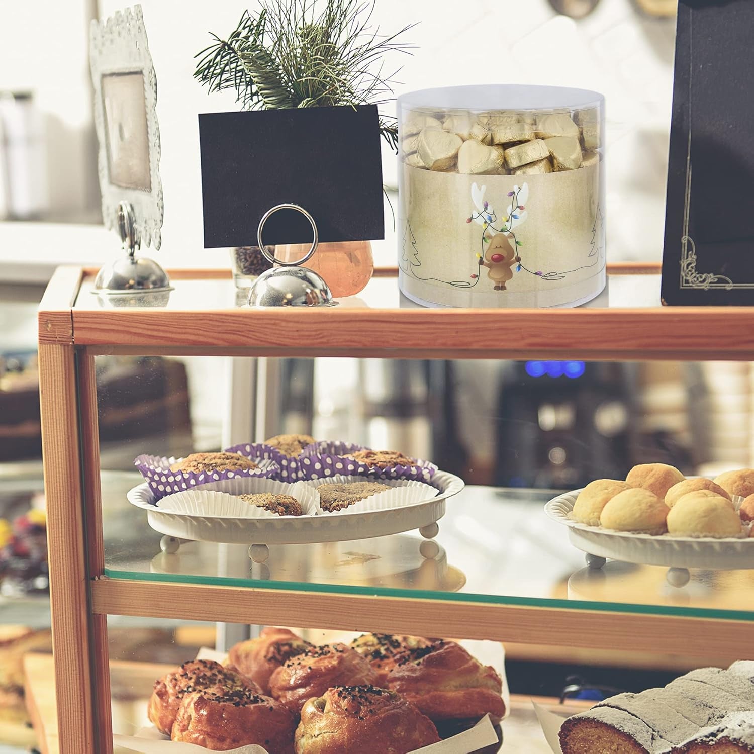 Günthart 150 darabos arany csokoládé szívek nugát töltelékkel, rénszarvas | Vörös Rudolf - Nugát krém | Arany csokoládé szívek | Verseny | Arany csokoládé szívek | karácsony (1,2 kg)