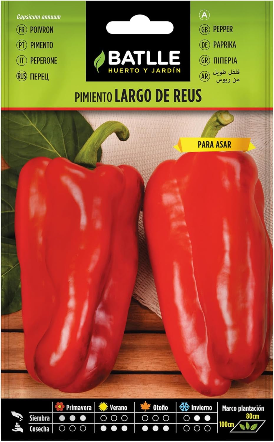 Batlle Gemüsesamen - Chili Paprika - Pimiento Padrón (150 Samen)