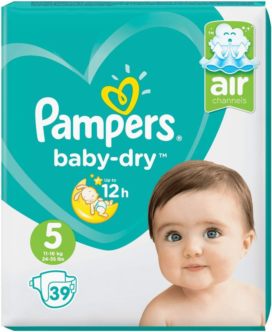 Pelenkák Pampers 81657566 Baby-Dry nadrág, fehér