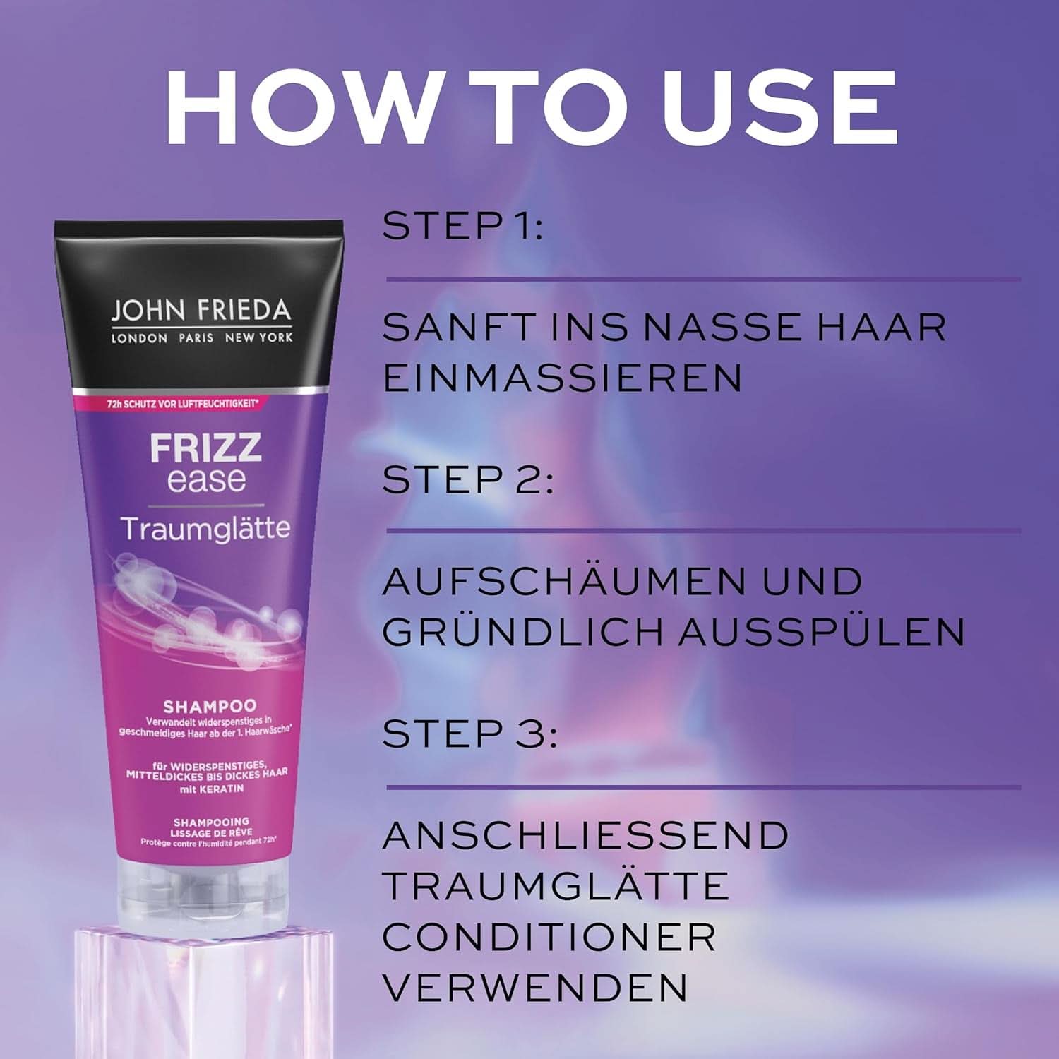 John Frieda - Frizz Ease Dream simító sampon, 250 ml zuhany és fürdő Naty Shop