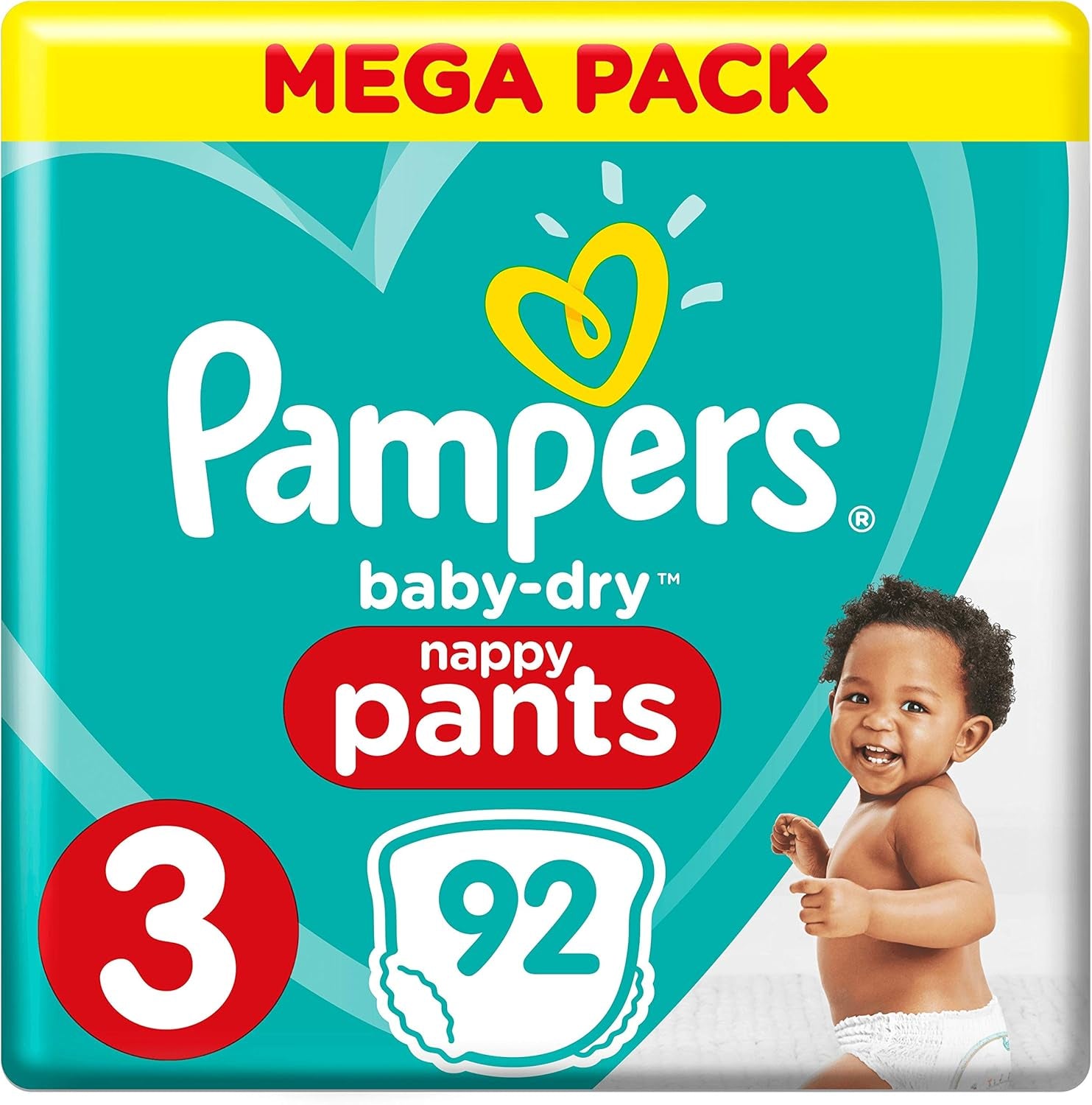 Pelenkák Pampers 81657566 Baby-Dry nadrág, fehér