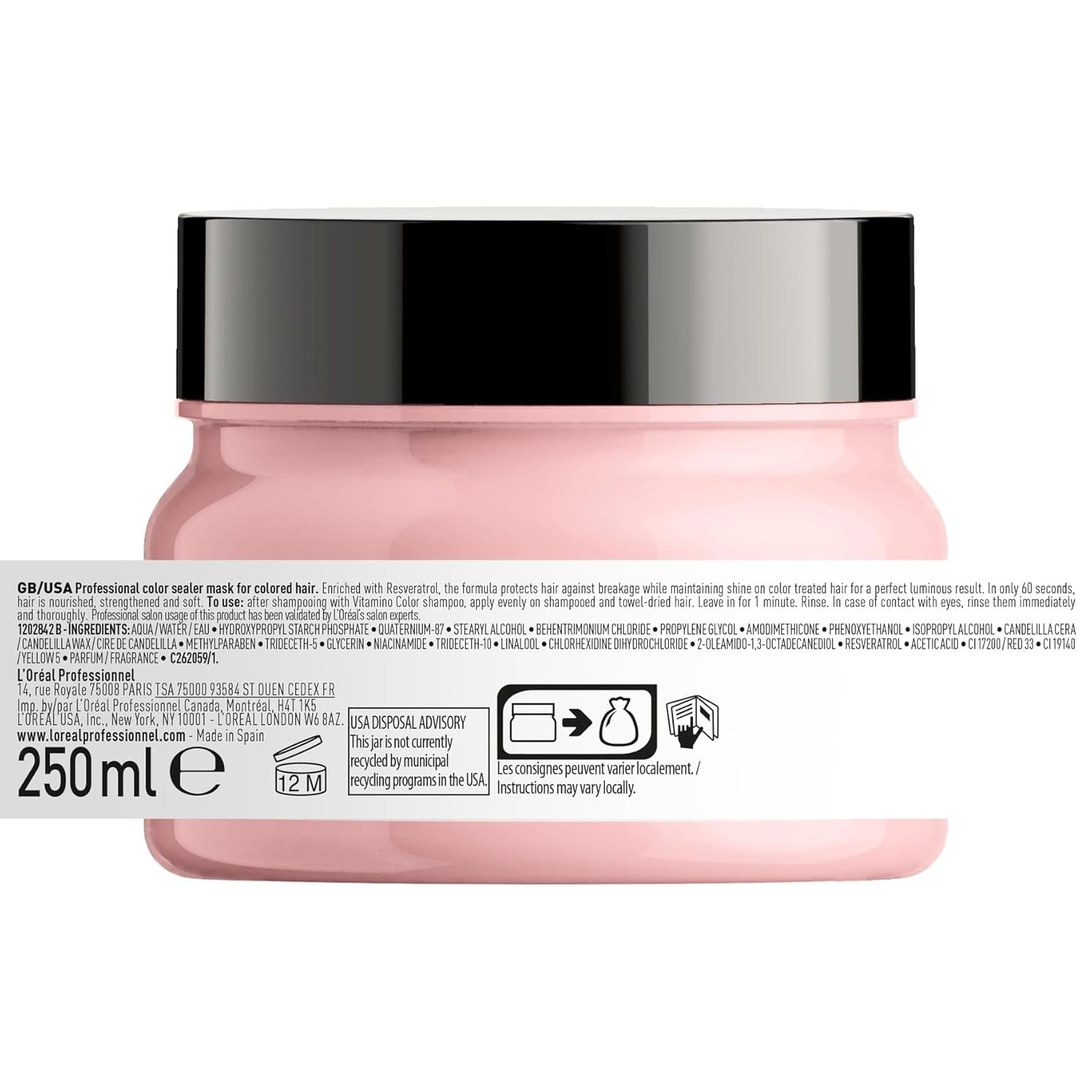 L'Oréal Professionnel Serie Expert Vitamino Colour Mask Travel Size Masca de par Naty Shop