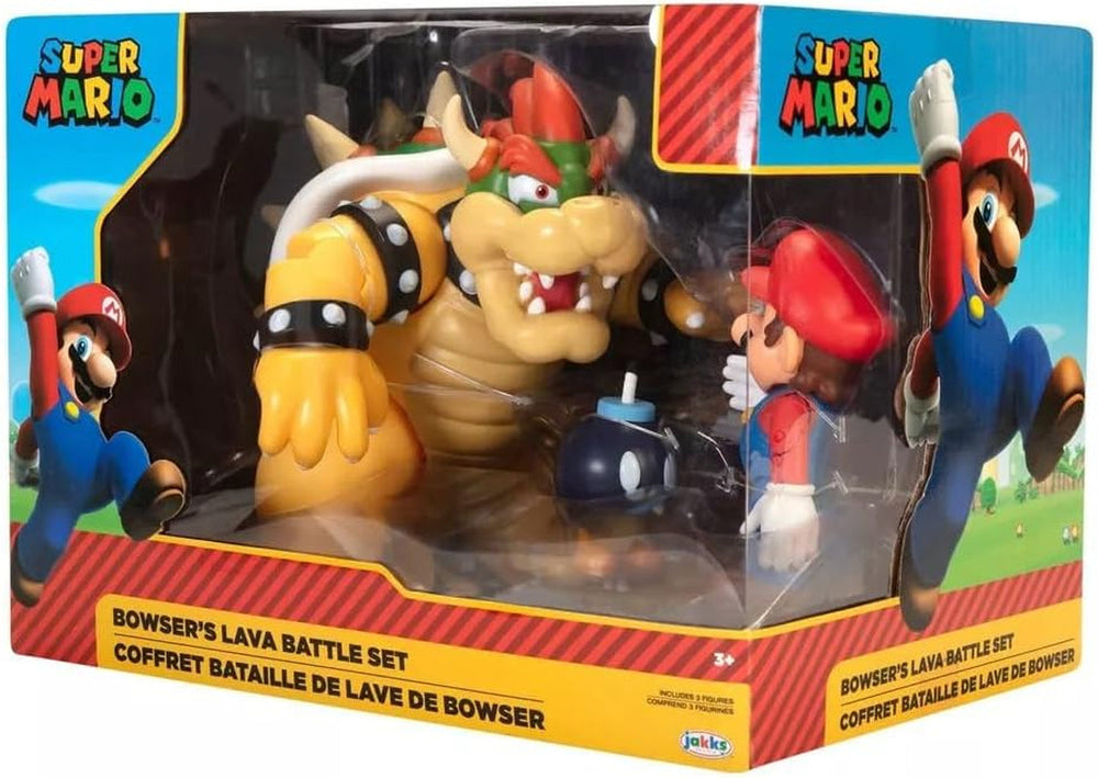 Nintendo Super Mario Bowser 18 cm vs. Mario figurakészlet (1. hullám) Akciófigurák Naty Shop