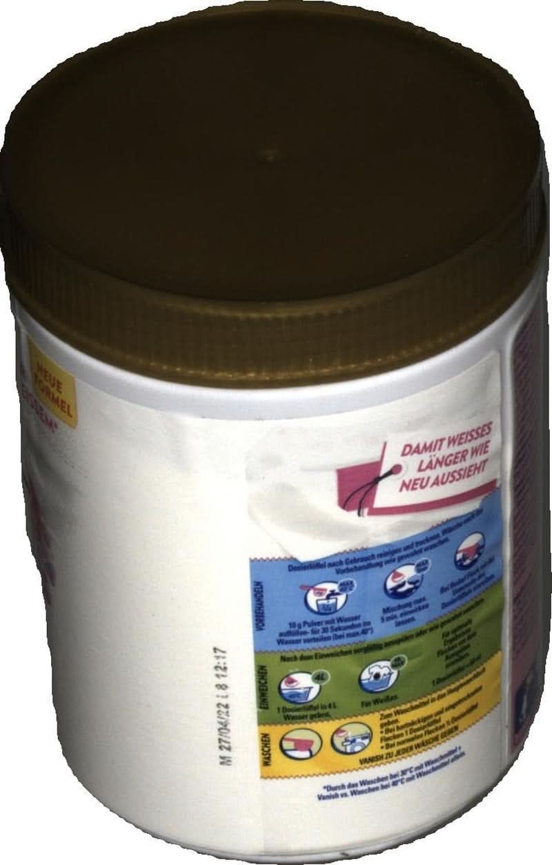 Vanish Oxi Action Powerwhite por - 1 x 1,125 kg - folteltávolító és klórmentes mosodajavító por - fehér ruhákhoz Mosószerek Naty Shop