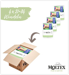 Pure & Nature bio pelenkák 6 XL méretű (17-28 kg) havi doboz 84 bio pelenkák