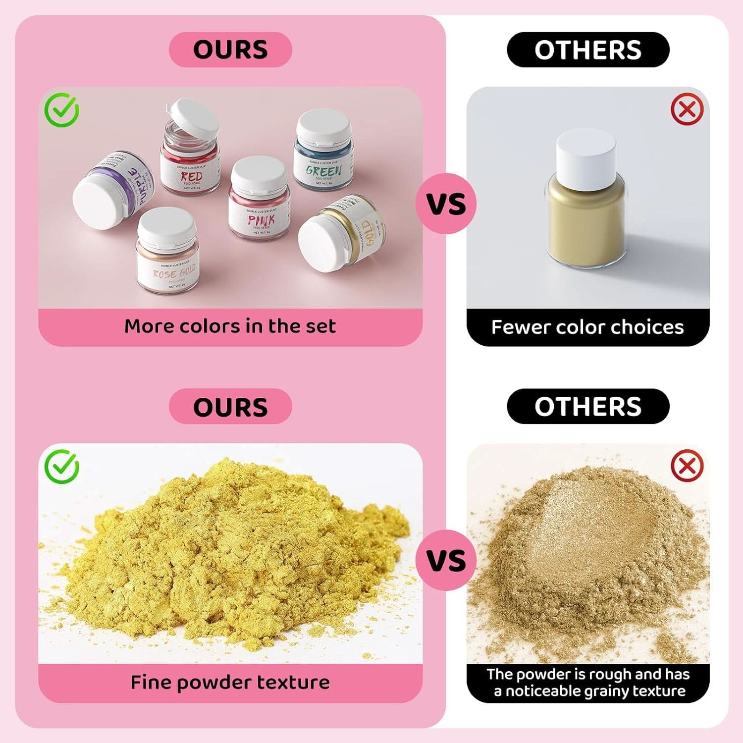 Glitter comestibil, 3 grame Naty Shop