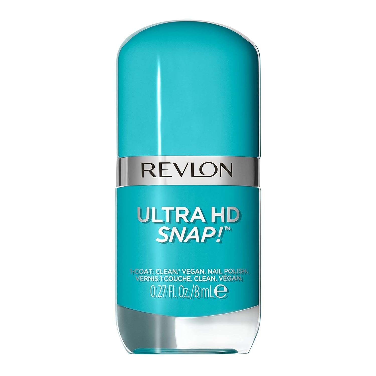 Revlon Ultra HD Snap körömlakk, hosszan tartó vegán formula, gyorsan szárad és teljes fedést biztosít egy rétegben, színes (8 ml), vörös és fekete (014), uniszex