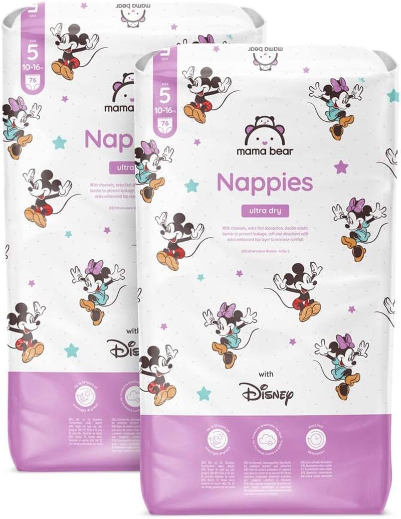 Amazon márka: Mama Bear Disney Ultra Dry pelenkák, 3-as méret (4-9 kg) - Havi doboz, fehér, 172 darab (2 86 darabos csomag)