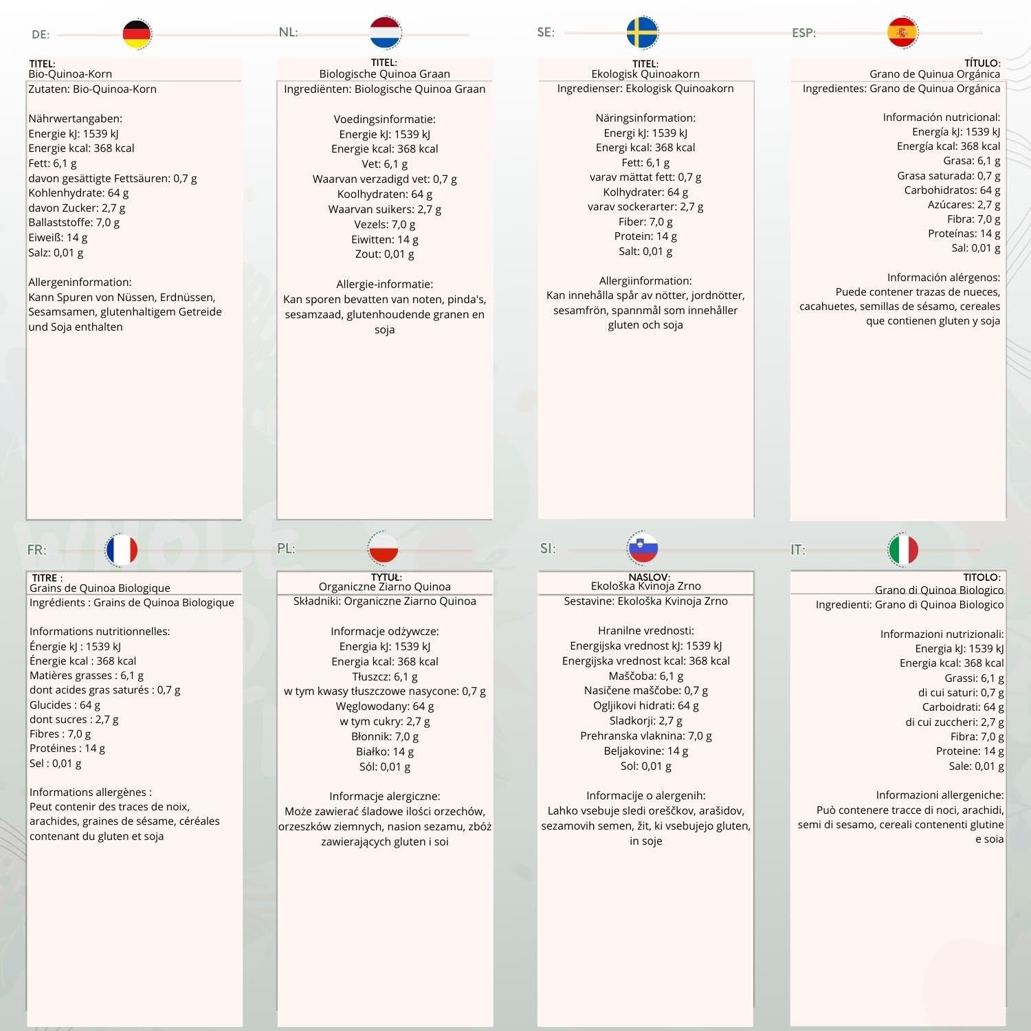 Wholefood Earth Organic Quinoa szemek – 2kg | Kegyetlen | Nem GMO | Vegán | Rostban gazdag | Tanúsított bio