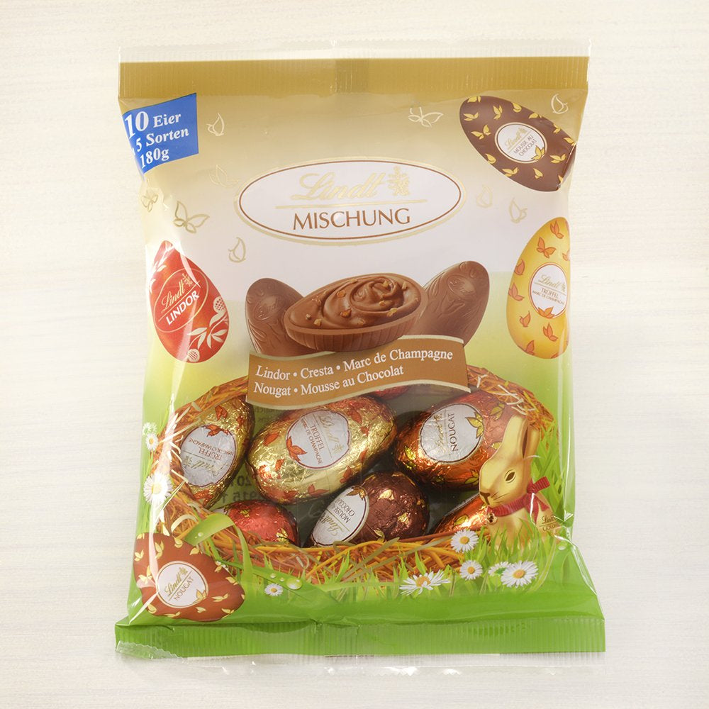 Különleges csokoládé mix | 2 x 180g | Öt fajta teljes tej tojás alkohollal és alkohol nélkül (Eggs Marc de Champagne és csokis szarvasgomba | 3 x 90 g)