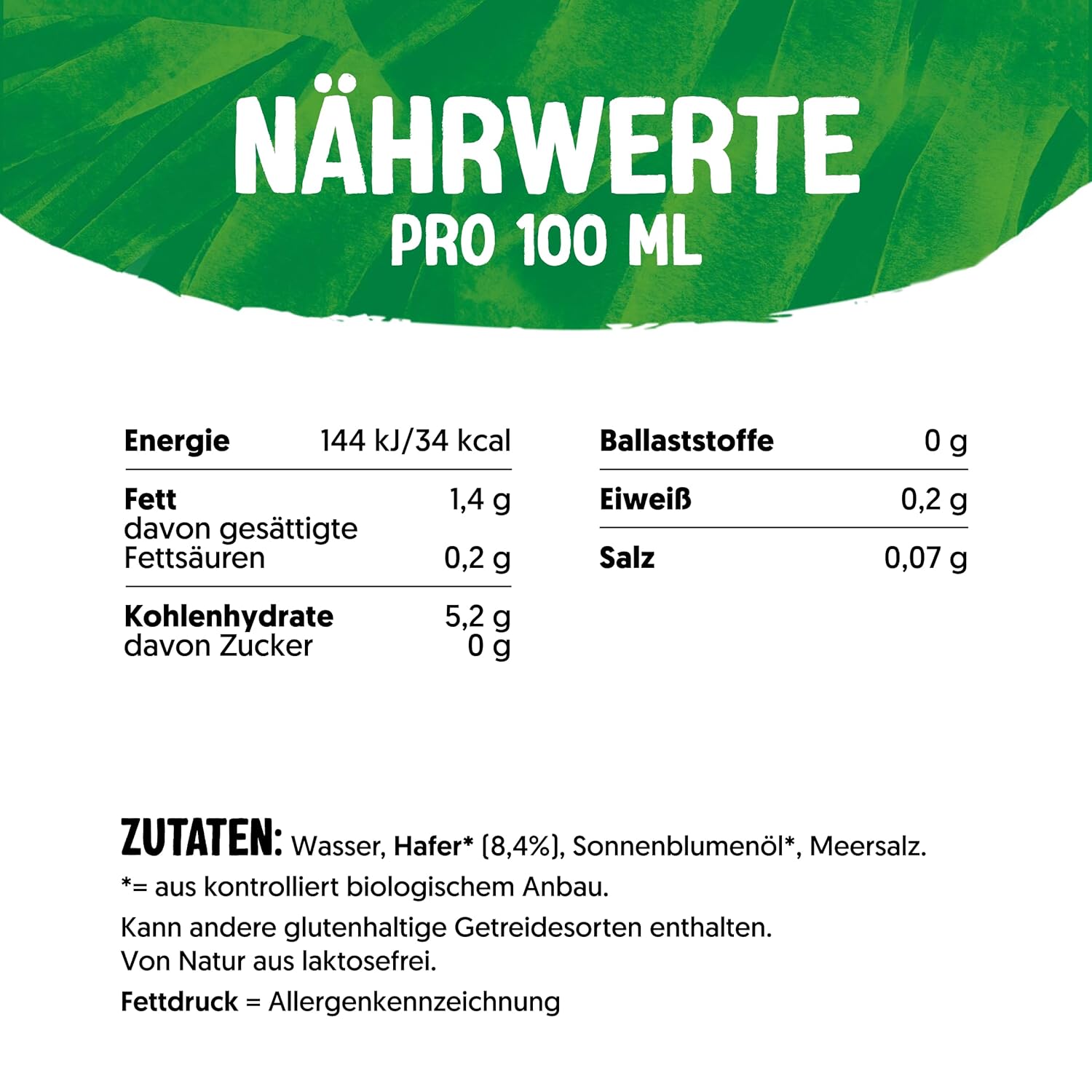 Alpro Bio Haferdrink Cukor nélkül - Növényi ital zabbal