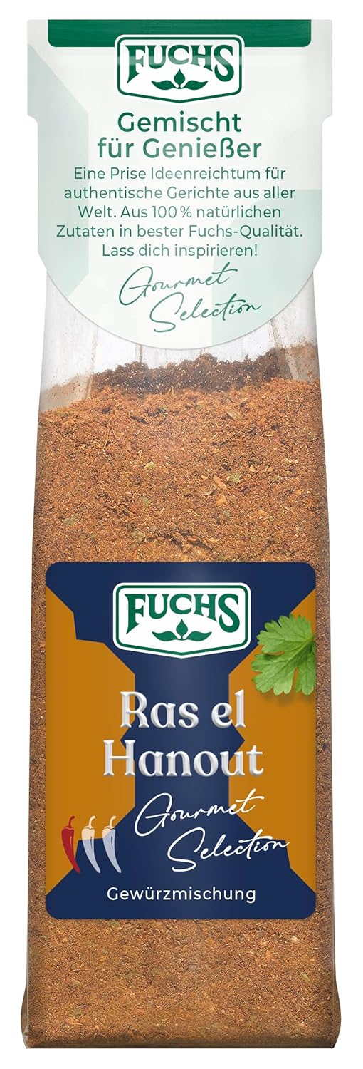 Fuchs Spices Gourmet Selection Közel-Kelet/Afrika - Kuszkusz és Bulgur fűszerkeverék Újratölthető fűszerkeverék Bulgur ételek fűszerezéséhez Vegán 55g