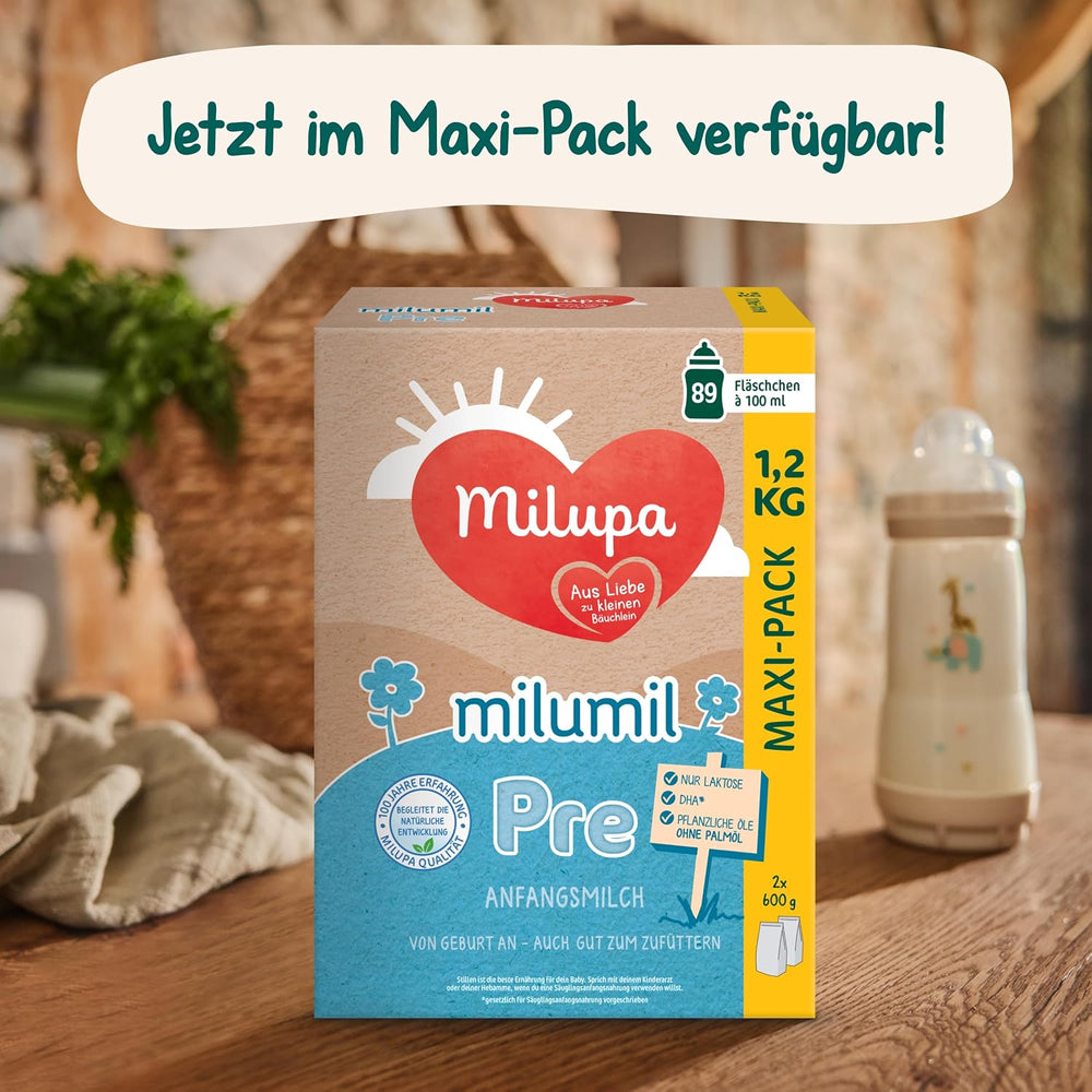 Milupa Milumil Pre, Tejpor babáknak - Fontos tápanyagokkal és pálmaolaj nélkül - 800 g Naty Shop