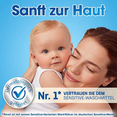 Persil Ultra Concentrate Sensitive Gel (130 mosás), Folyékony mosószer allergiáknak és babáknak kisebb üvegben, kevesebb műanyagért, Eltávolítja a nehéz foltokat, Bőrgyógyászatilag tesztelt Naty Shop mosószerek