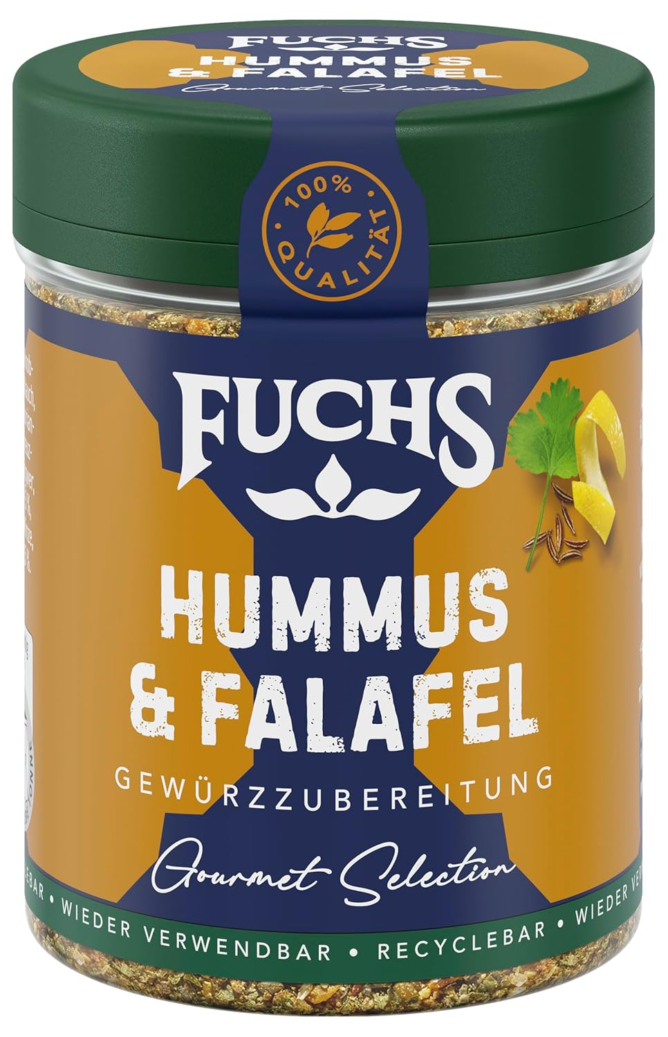Fuchs Spices Gourmet Selection Közel-Kelet/Afrika - Kuszkusz és Bulgur fűszerkeverék Újratölthető fűszerkeverék Bulgur ételek fűszerezéséhez Vegán 55g