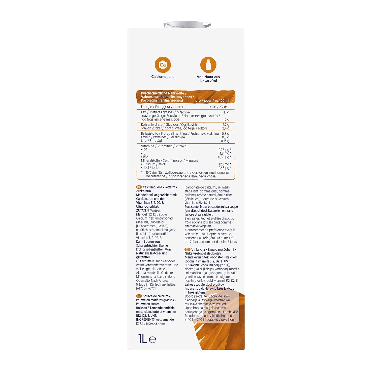 Alpro Mandeldrink cukormentes – kalcium- és vitaminforrás