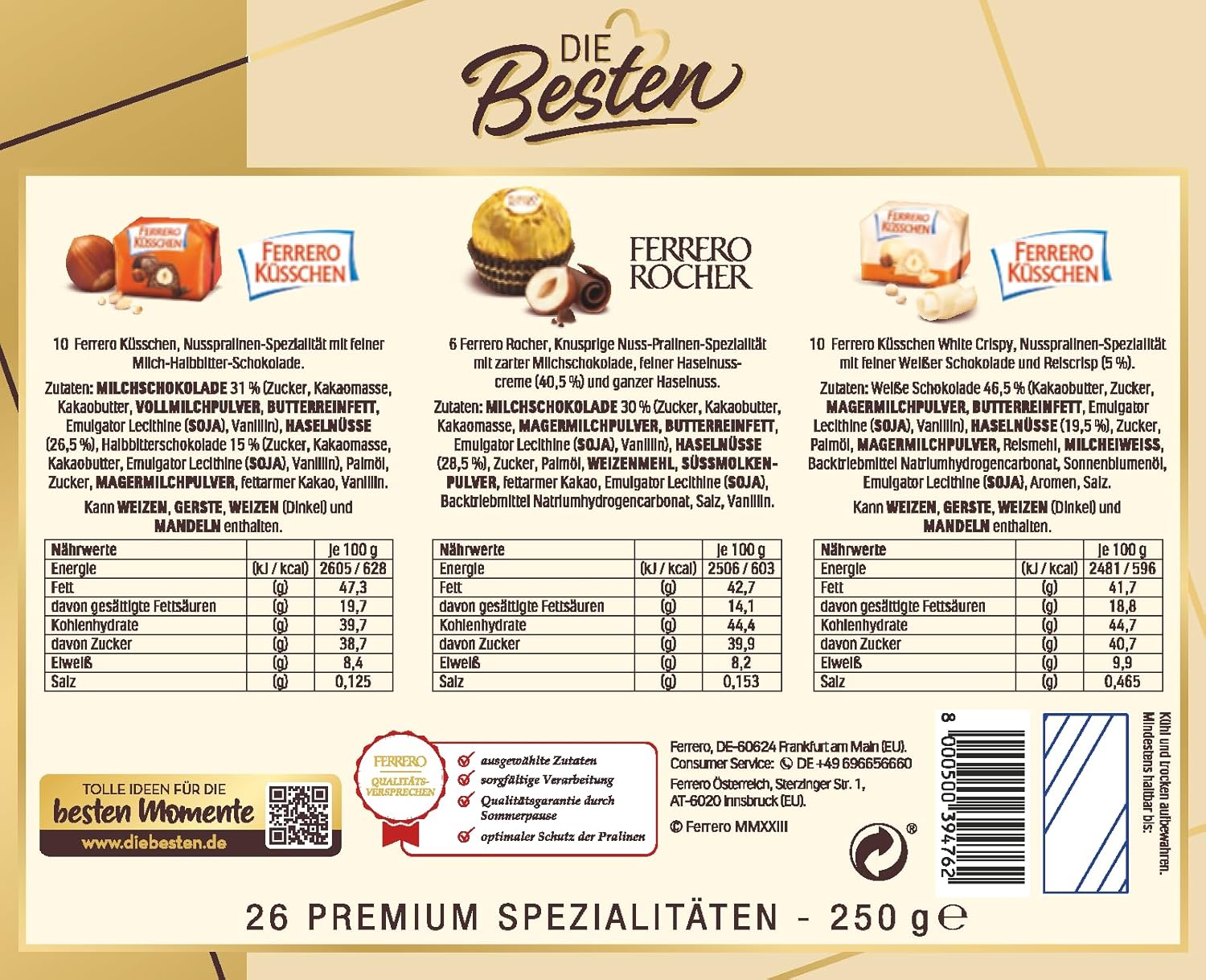Ferrero The Best Nut Edition – Csokoládé ajándék neki és neki 3 prémium választékkal