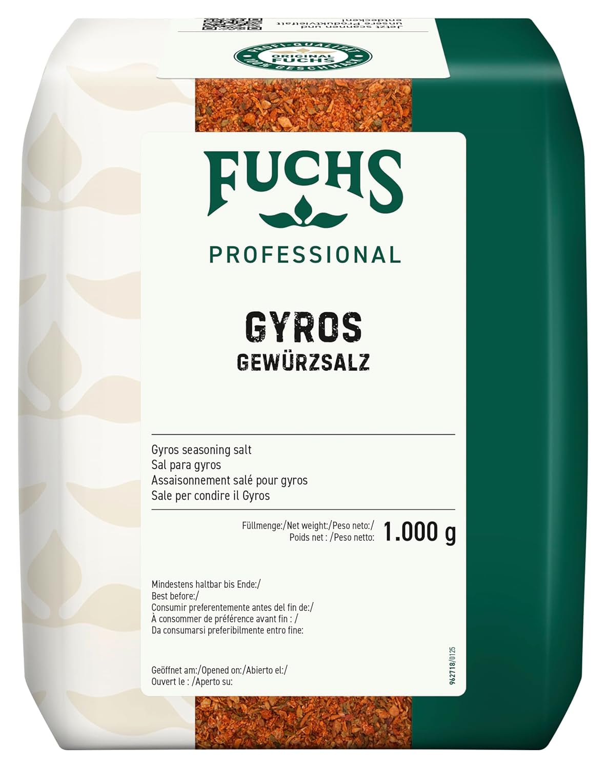 - Gyros Gewürzsalz | Gewürz für griechische Fleisch-Gerichte | Profi-Qualität für Großverbraucher | 1 kg-os újrahasznosítható zacskó