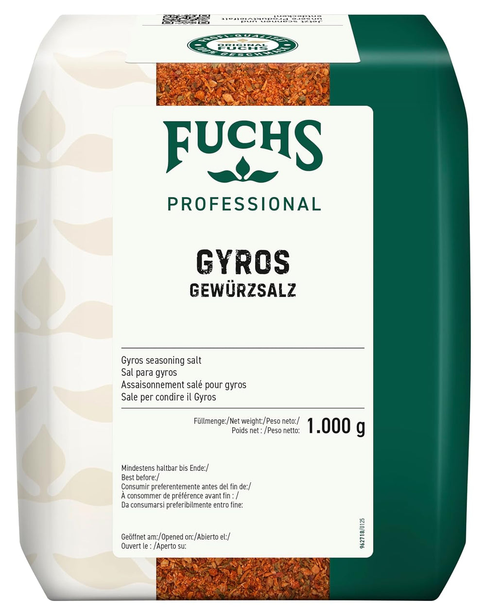 - Gyros Gewürzsalz | Gewürz für griechische Fleisch-Gerichte | Profi-Qualität für Großverbraucher | 1 kg-os újrahasznosítható zacskó