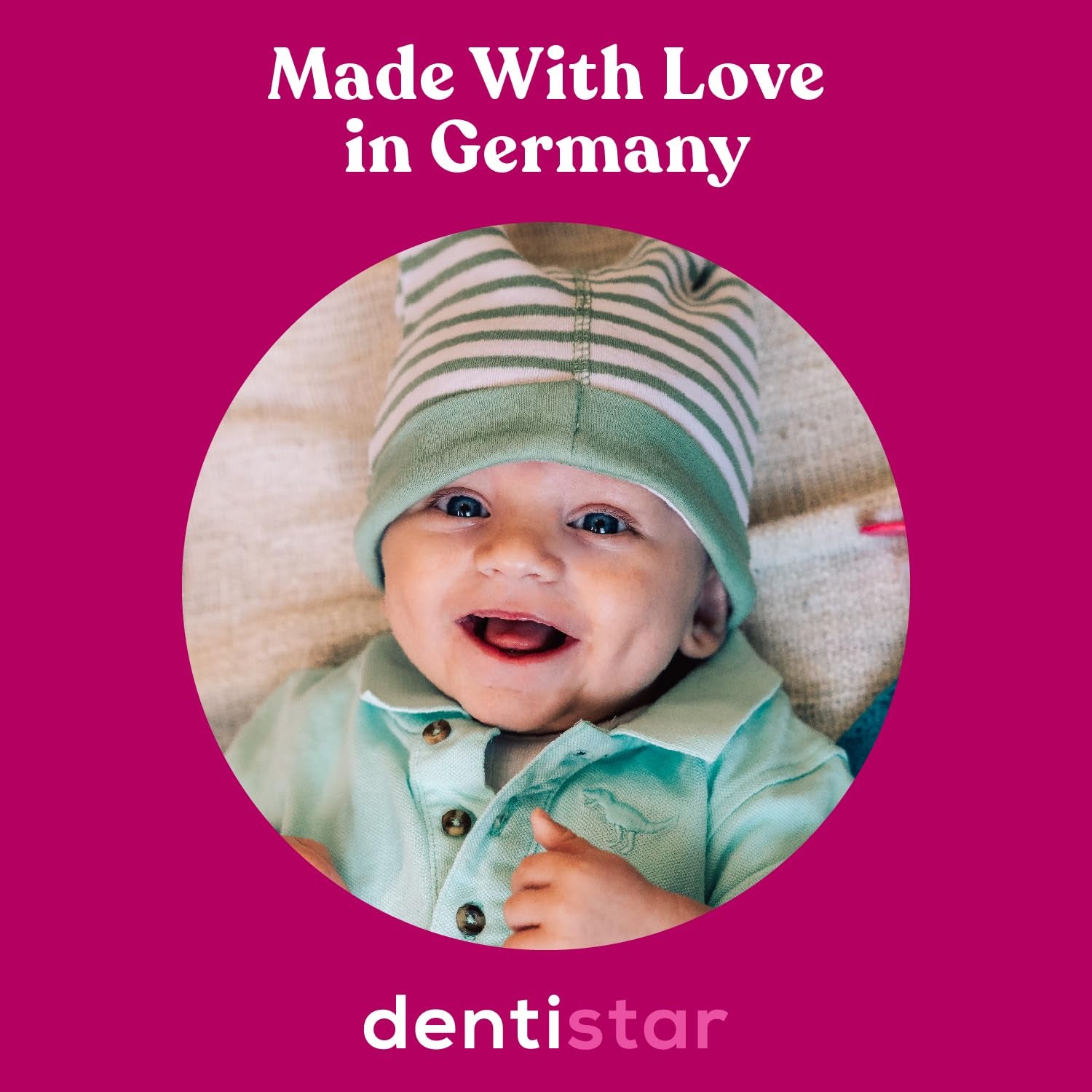 Suzete de noapte din silicon dentistar, pachet de 3 - mărimea 3, de la 14 luni - Suzete care strălucesc în întuneric cu treaptă dentară - fără BPA - fabricate în Germania - Lună, galben