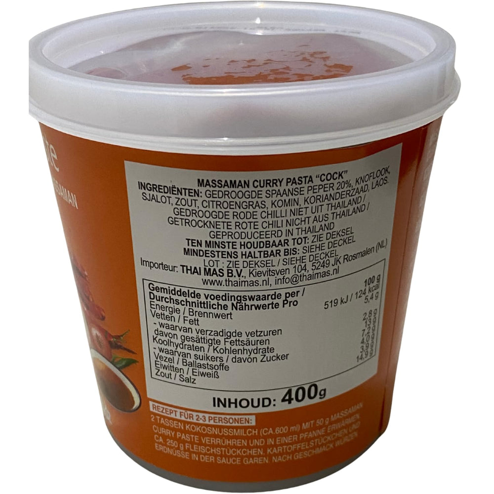COCK – Matsaman Currypaste, (1 x 400 GR)