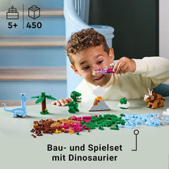 LEGO Classic kreatív dinoszauruszok építőkészlet állatmodellekkel és kockákból készült figurákkal, ötletes játékélmény, ajándék fiúknak és lányoknak 5 éves kortól, T.Rex és Triceratops 11041 építőkészletekkel Besuche den LEGO-Store