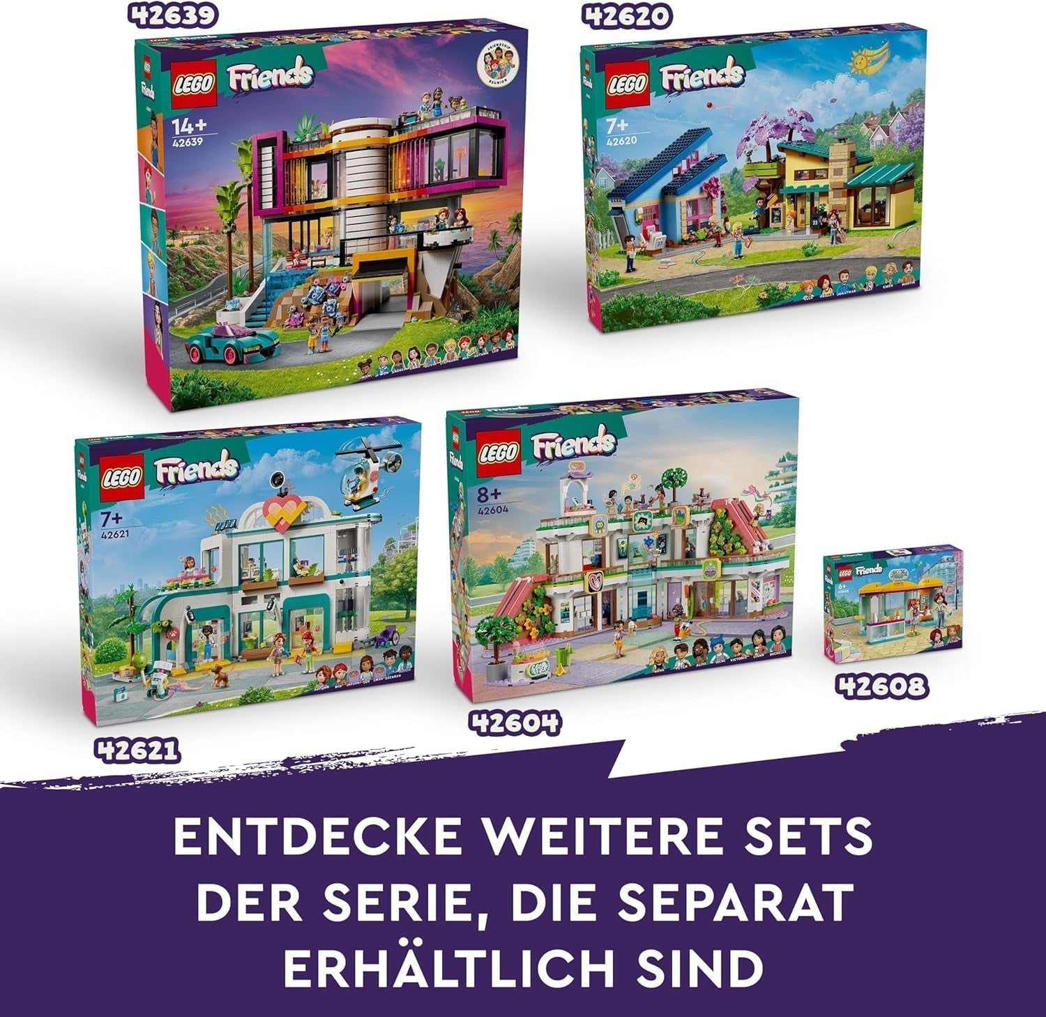 LEGO Friends Vintage divatbolt építőkészlet gyerekeknek játékbolttal, figurákkal és macskával, társadalmi-érzelmi fejlődést segítő példakép, ajándék 6 éves lányoknak és fiúknak 42614 építőkészlet Besuche den LEGO-Store