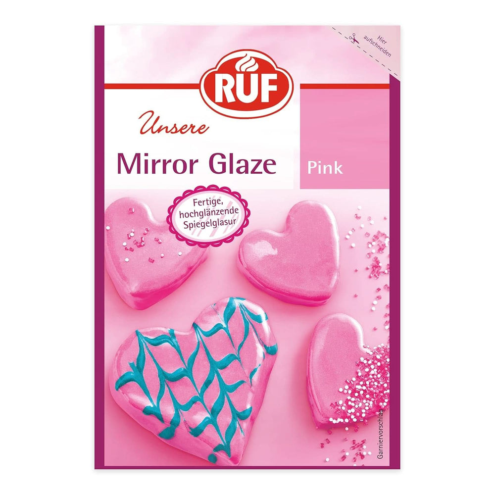 RUF Glazura Oglinda, Gata de utilizare, 100 grame Glazuri si Decor Naty Shop Glasur Pink 100G