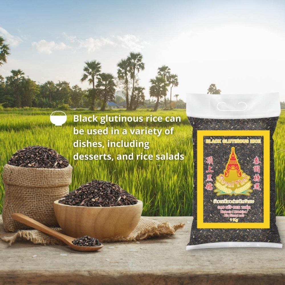 ROYAL THAI RICE - Fekete ragacsos rizs - 1 x 1 KG