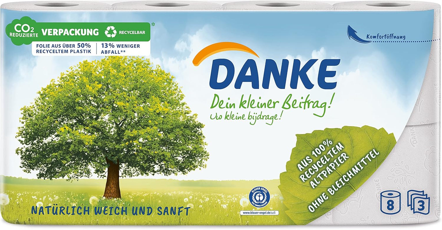 Hârtie igienică Thank you 56 bucăți, role 7X8, 3 straturi