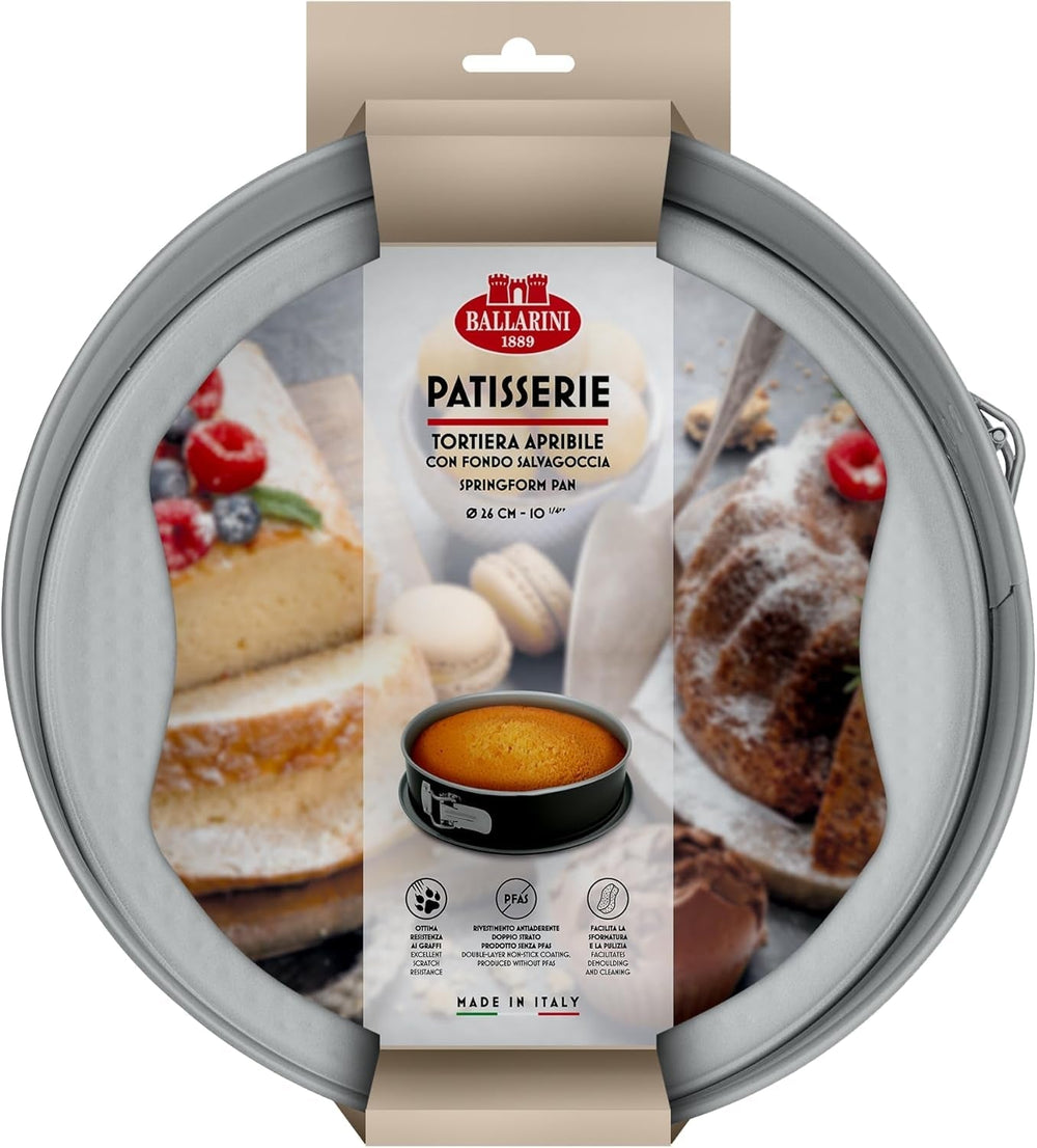 Ballarini, Tepsi, különféle modellek Formák és tepsi Naty Shop Gray Spring tortaforma cseppmentes aljjal 26 cm