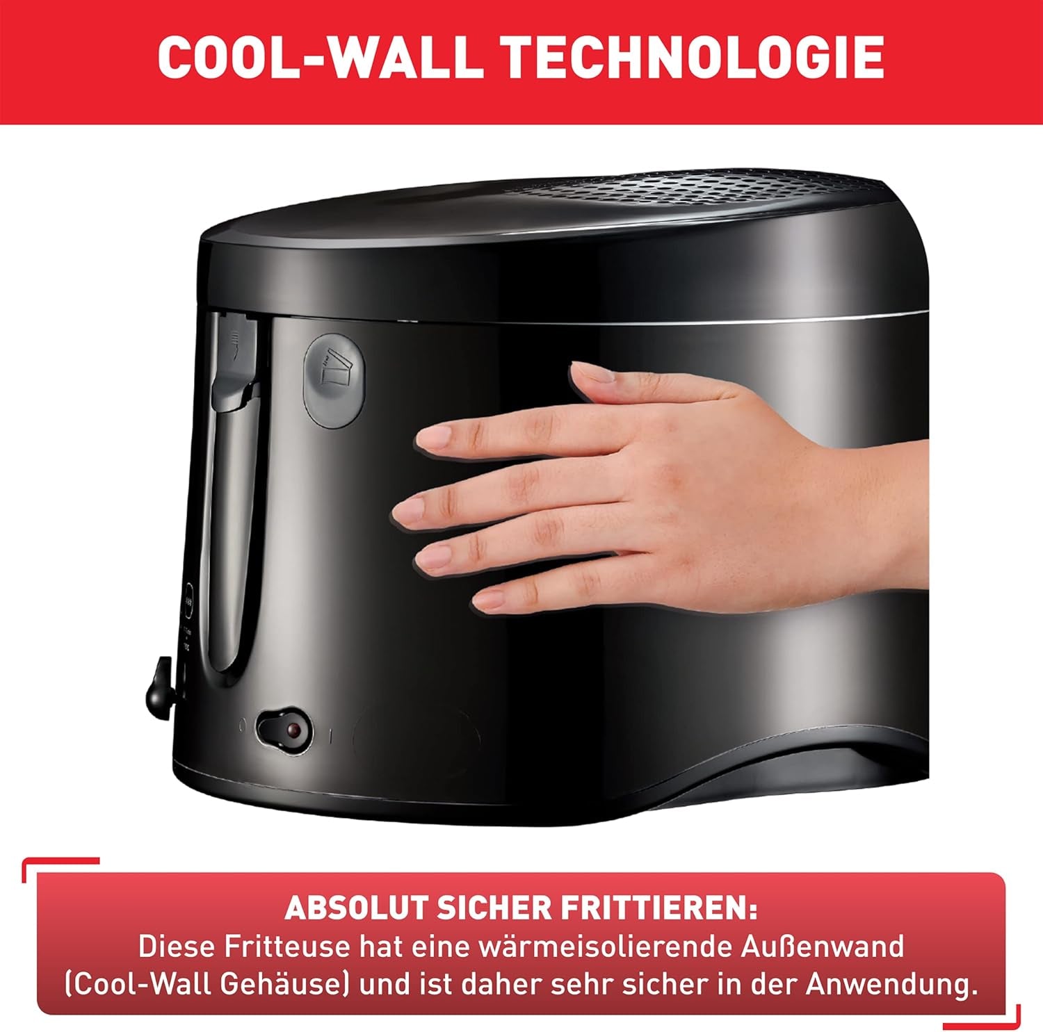 Tefal Maxi Fry Fryer, Cool Wall technológia, 1,2 kg, állítható termosztát Appliances Naty Shop